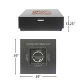 Modern Square Fire Pit With 50, 000 Btu