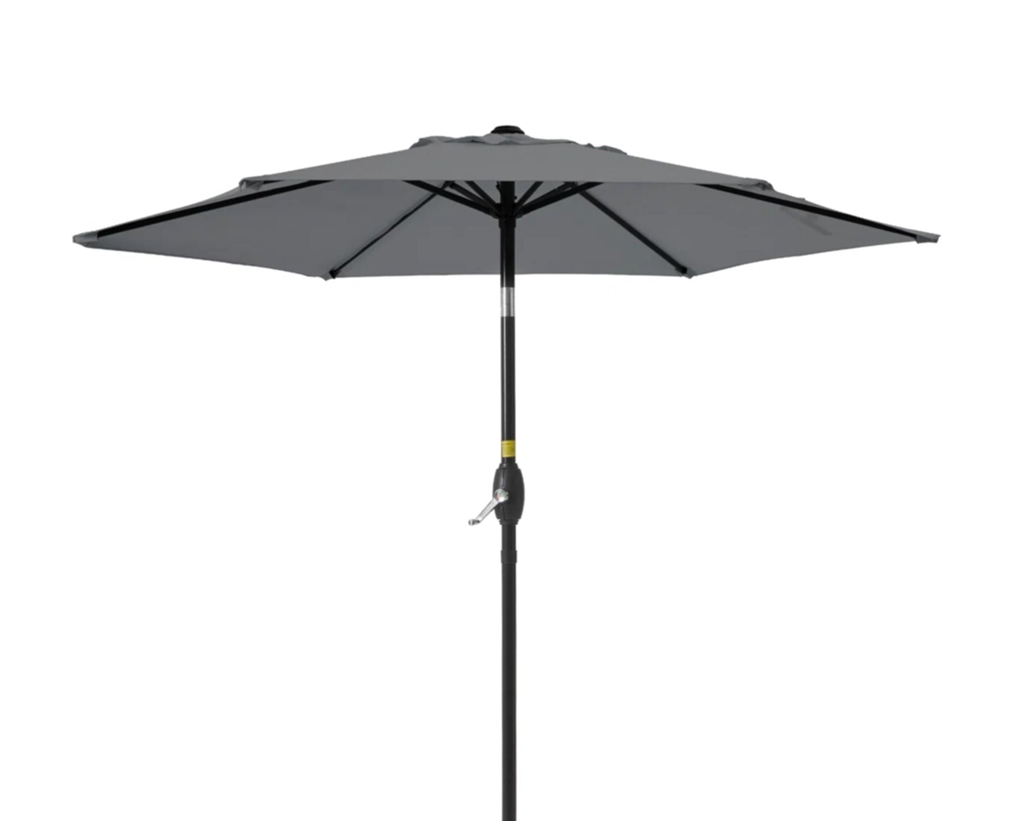 Umbrella With Crank Lift & Tilt, UV-Resistant Canopy For Patio