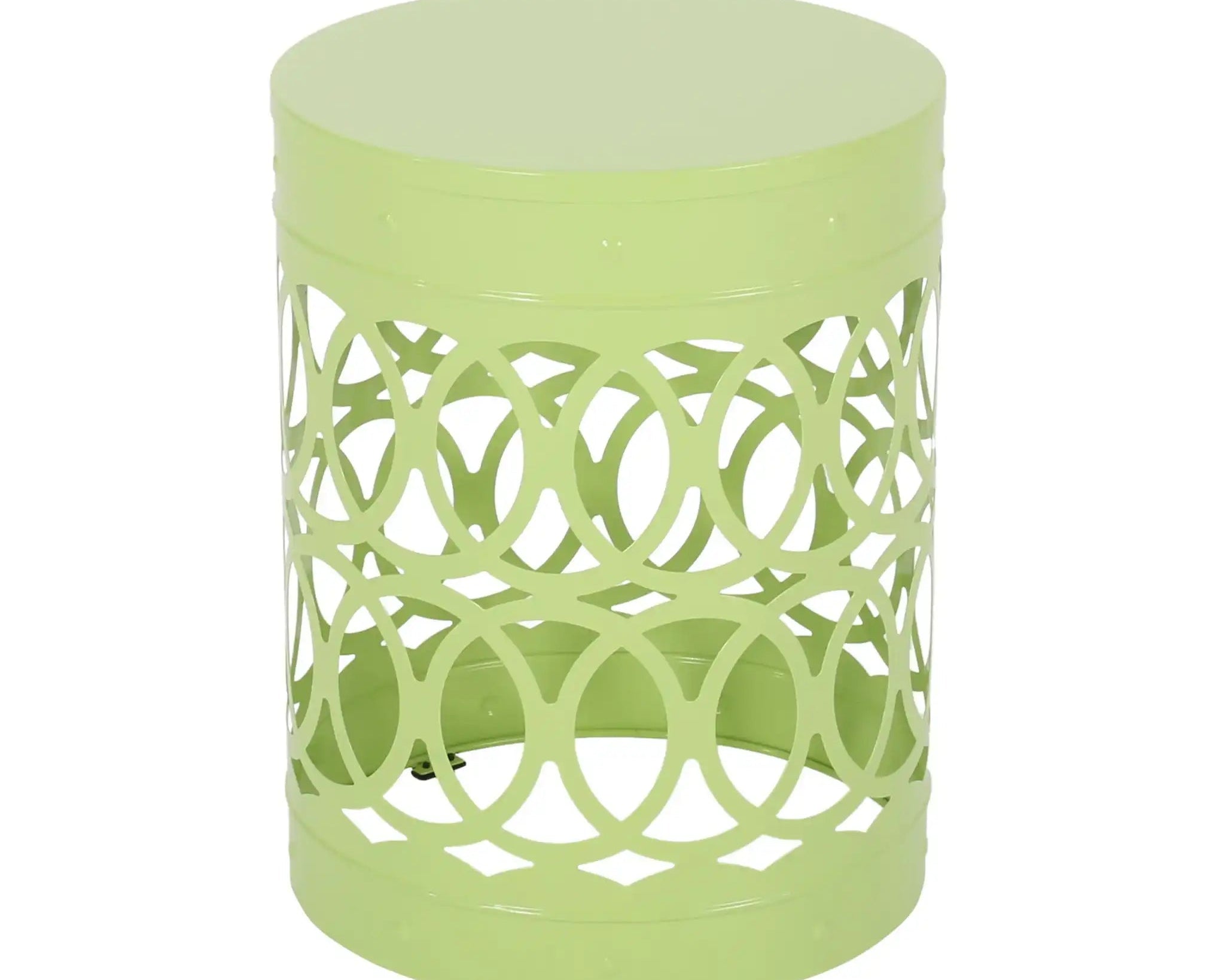 Outdoor Metal Large End Table, Modern Design