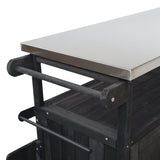 Foldable Outdoor Kitchen Island Patio Mobile Kitchen Cart