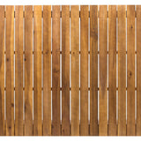 Outdoor 7 Pieces Acacia Wood Dining Set with Taiga 69 Table and Teak Finish