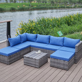 Patio Sofa With Cushions
