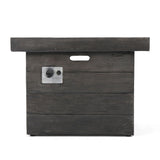 Anchorage Wood Square Fire Pit 40,000 BTU - Gray