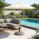 Ander Outdoor 68-Pound Round Umbrella Base - Brown