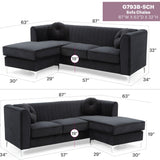 Delray - Micro Suede Sofa Chaise