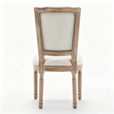 Farmhouse Solid Wood Frame Dining Chairs with Cushioned