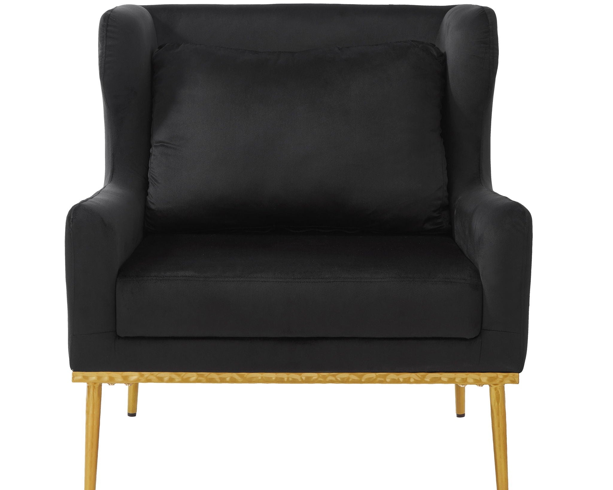 Elegant Curved Armrest Accent Armchair