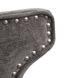 360 Degree Swivel Counter Stool With Silver Detailing
