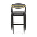 Upholstered Bar Stools With Backs For Kitchen Island (Set of 2)