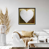 Golden Heart Feather