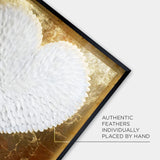 Golden Heart Feather