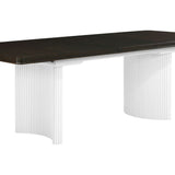 Carene - Dining Table (With Leaf) - Brown / White