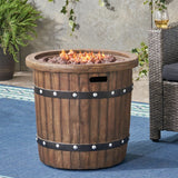 Round 25' Magnesium Oxide Fire Pit - 40,000 BTU