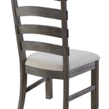 Upholstered Dining Chairs (Set of 2) - Brown - Wood