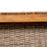 Outdoor Acacia Wood Dining Table, Teak Finish