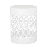 Outdoor Metal Large End Table, Modern Design