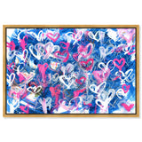 Love on The Blue - With Acrylic Paint