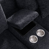 Celine - Fabric Corner Sectional Sofa With Right-Facing Chaise, Cupholders, And Charging Ports