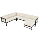 U-Style U-Shaped Outdoor Sectional Sofa Set