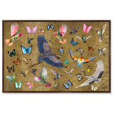 Exotic Singapore Birds - With Gold Leaf