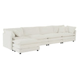 Modular Sectional Sofa for Living Room, U Shaped Couch 5 Seater Convertible with Ottoman
