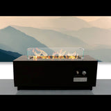 Modern Steel Outdoor Fire Pit Table with Lid