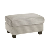 Upholstered U-Shaped Sectional Sofa with Movable Ottoman and Storage Pockets - Multiple Colors