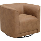 Brown Swivel Accent Chair