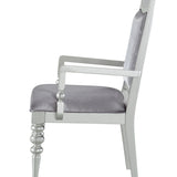 Maverick Arm Chair Set of 2 - Silver