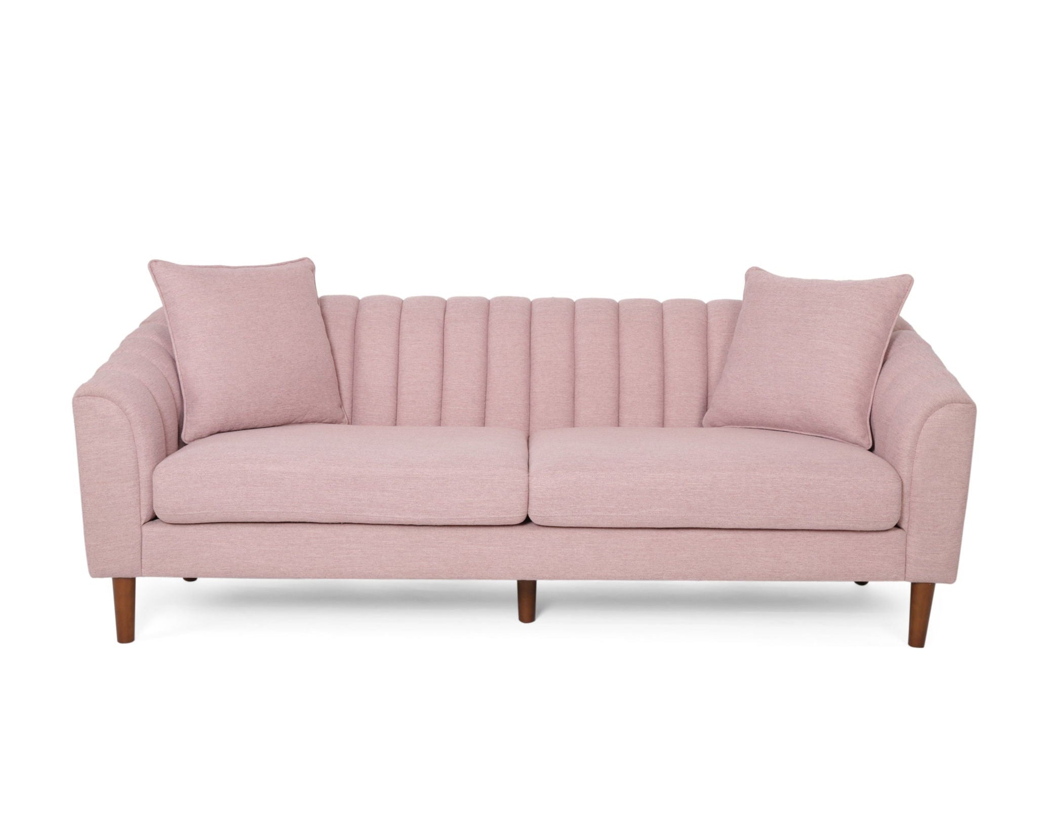 Contemporary 3 Seater Sofa With Plush Accents