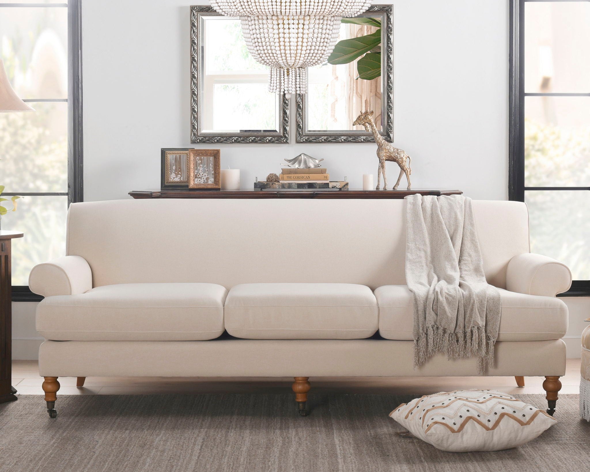 Alana Lawson - Modern Three Cushion Tightback Sofa