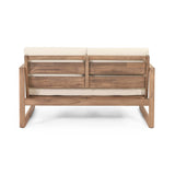 4-Pieces Acacia Wood Patio Furniture Set