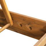Acacia Wood Outdoor Chaise Lounge