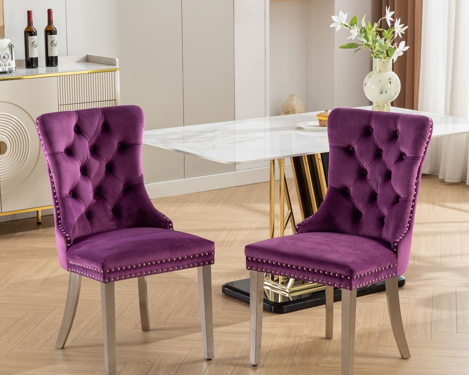 Nikki - Contemporary Upholstered Dining Chair (Set of 2)