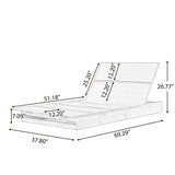 Acacia Wood Outdoor Chaise Lounge