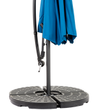 10ft Offset Hanging Market Patio Umbrella with Easy Tilt Adjustment
