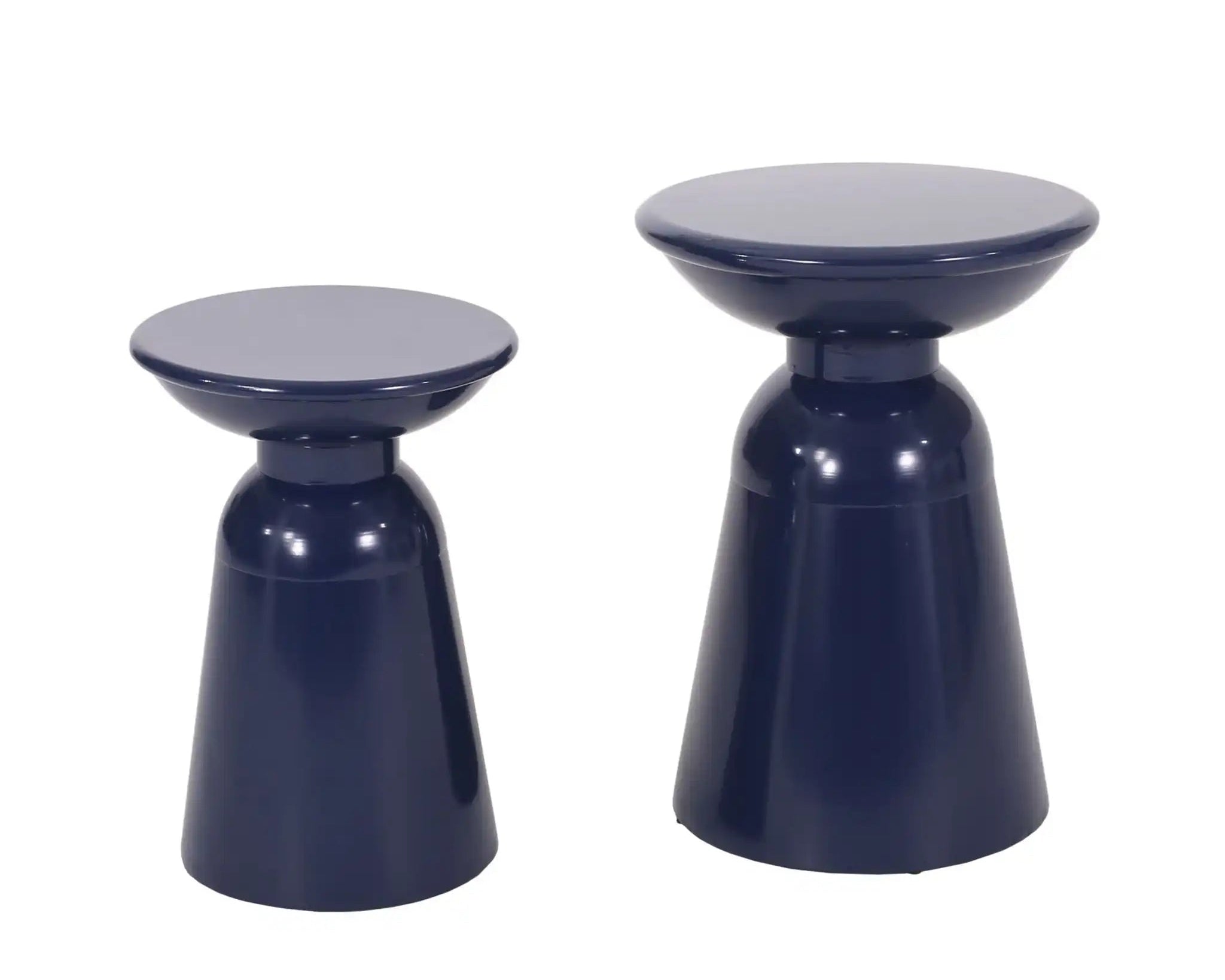Serenita Outdoor Side Tables With Flared Design (Set of 2)