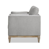 Knox 36' Modern Farmhouse Arm Chair, Opal Grey Velvet