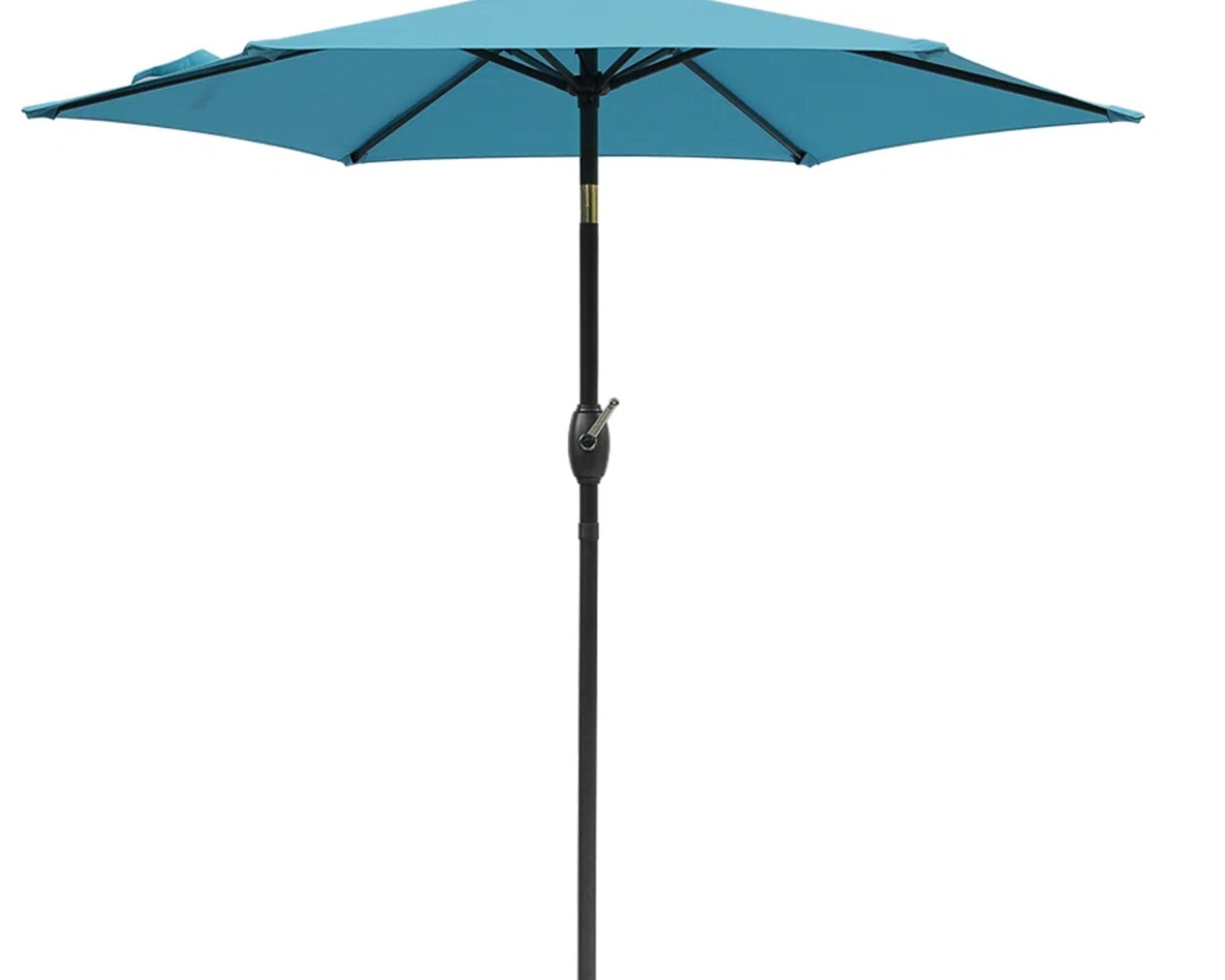Umbrella With Crank Lift & Tilt, UV-Resistant Canopy For Patio