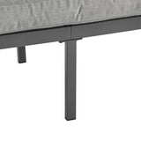4-Pieces Outdoor Metal Patio Furniture Set with Cushions