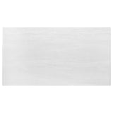 Allessandra - Rectangular U-Shaped Base Dining Table - White / Silver