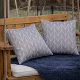2 Pack Outdoor Throw Pillows, Waterproof & Fade-Resistant (18x18 Inch)