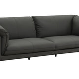 Tadi - Top Grain Leather Sofa - Black