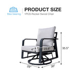 FR Aluminum Outdoor Swivel Seats