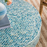 Unique Capiz Coffee Table & Pedestal Base