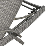 K&K 80" Outdoor Wicker Chaise Lounge Chairs Set of 2