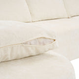 Modular Cloud Sectional Sofa Set, U-Shaped Upholstered Couch With Deep Seat
