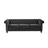 Chesterfield Style 3 Seater Sofa With Deep Button Tufting