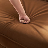 Nordic Modern Sofa With Removable Pillowcase, High Density Sponge Filling, 4 Throw Pillows