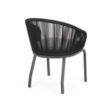 Outdoor Wicker Chair With Powder-Coated Iron Legs